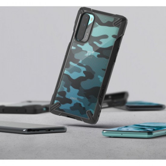 Ringke Fusion X Design OnePlus Nord Tough Case - Camo Black