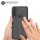 Olixar Attache Motorola One Macro Leather-Style Case - Black