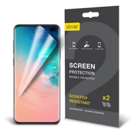 Olixar Samsung Galaxy S10 Plus Film Screen Protector 2-in-1 Pack