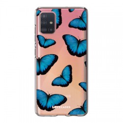 LoveCases Samsung Galaxy A52 5G Gel Case - Blue Butterfly