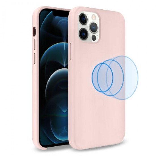 Olixar iPhone 12 Pro MagSafe Compatible Silicone Case - Pink