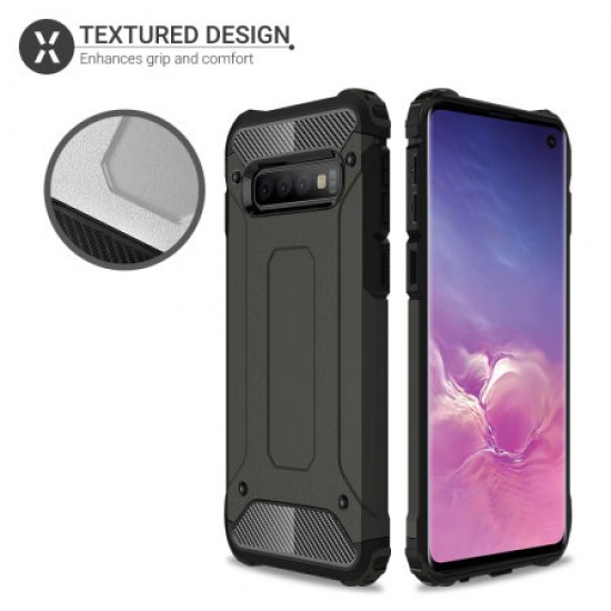 Olixar Delta Armour Protective Samsung Galaxy S10 Case - Gunmetal