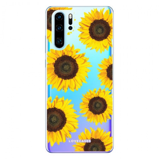 LoveCases Huawei P30 Pro Sunflower Clear Phone Case LoveCases Huawei P30 Pro Sunflower Clear Phone Case