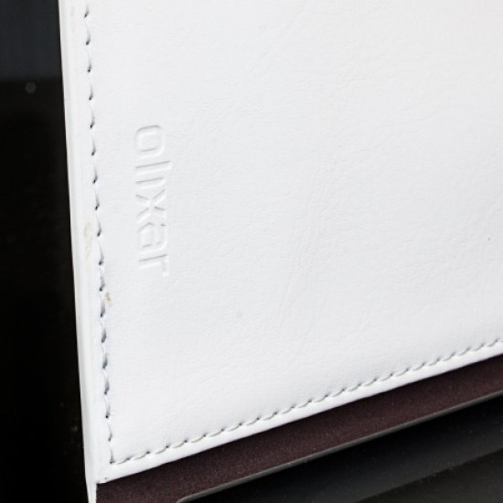 Olixar Leather-Style Sony Xperia Z3+ Wallet Stand Case - White