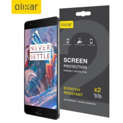 Olixar OnePlus 3T / 3 Film Screen Protector 2-in-1 Pack