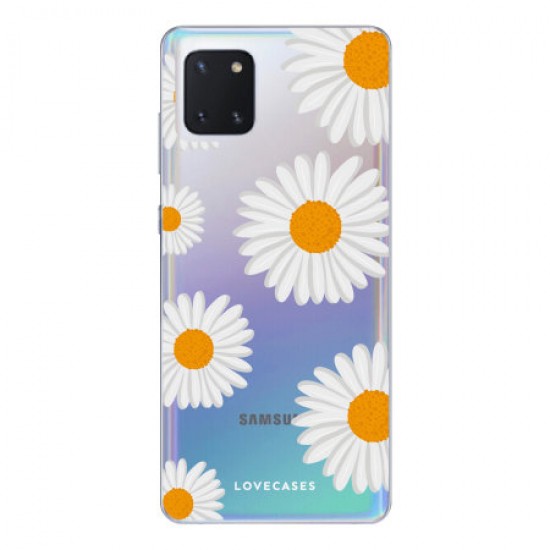 LoveCases Samsung Galaxy Note 10 Lite Daisy Clear Phone Case LoveCases Samsung Galaxy Note 10 Lite Daisy Clear Phone Case