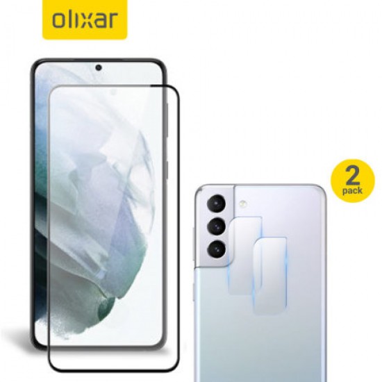 Olixar Samsung S21 Plus Screen Protector & 2 Pack Camera Protectors