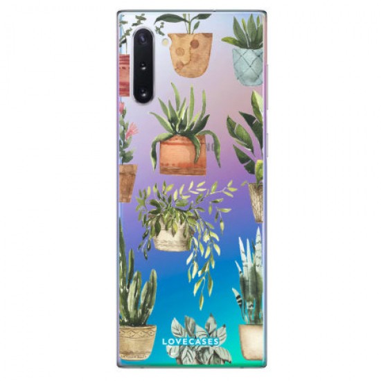 LoveCases Samsung Note 10 Plant Phone Case - Clear Multi