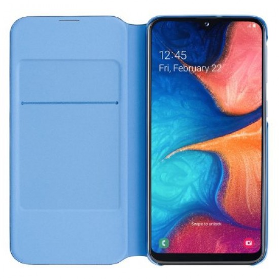 Official Samsung Galaxy A20e Wallet Flip Cover Case - Black