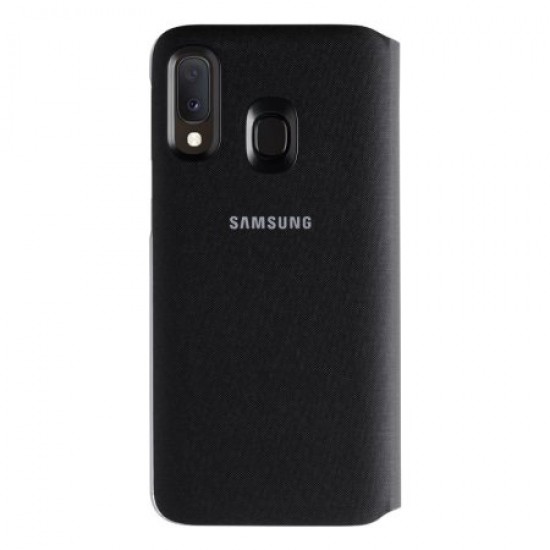 Official Samsung Galaxy A20e Wallet Flip Cover Case - Black