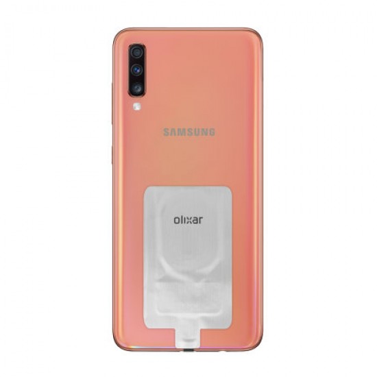 Olixar Samsung A70 Ultra Thin USB-C Wireless Charging Adapter - Silver