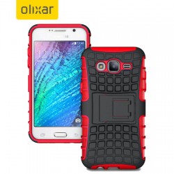 Olixar ArmourDillo Samsung Galaxy J7 2015 Protective Case - Red