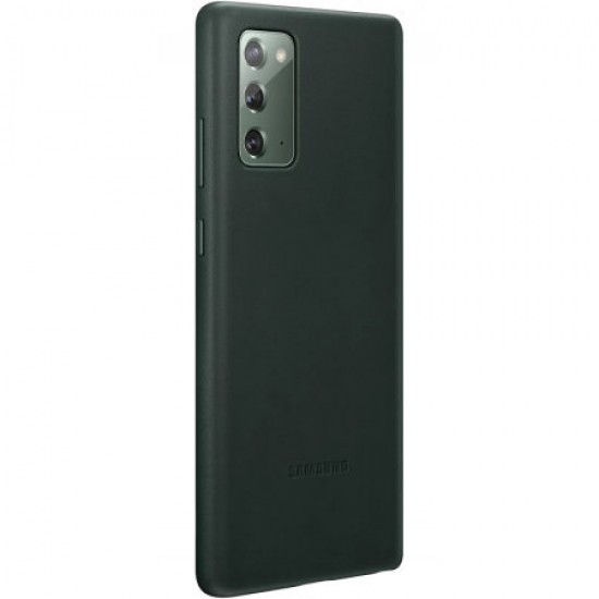 Official Samsung Galaxy Note 20 Leather Cover Case - Green