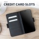 Olixar Sony Xperia 5 II Genuine Leather Wallet Stand Case - Black