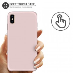 Olixar iPhone XS Max Soft Silicone Case - Pastel Pink