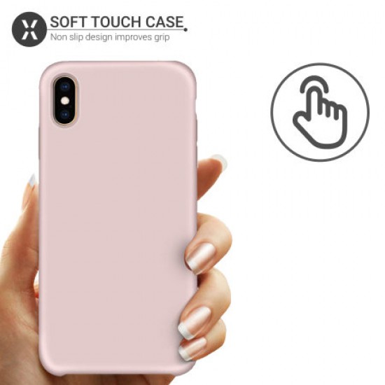 Olixar iPhone XS Max Soft Silicone Case - Pastel Pink