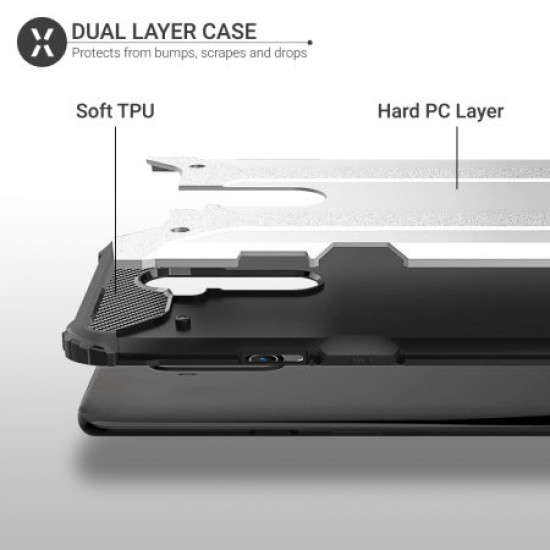 Olixar Delta Armour Oneplus 7T Pro 5G McLaren Protective Case - Silver