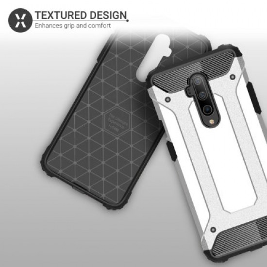 Olixar Delta Armour Oneplus 7T Pro 5G McLaren Protective Case - Silver