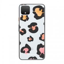 LoveCases Google Pixel 4 XL Leopard Print Clear Case - Multicoloured