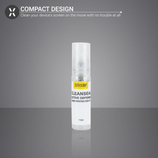 Olixar CleanSeal 7.5ml Anti-Bacterial Liquid Screen Clean & Protection