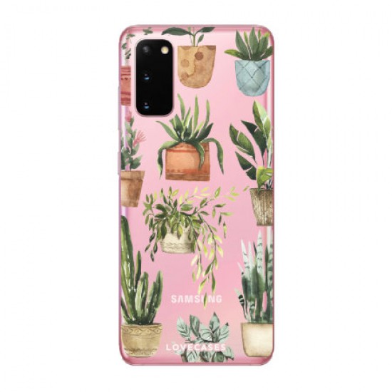 LoveCases Samsung Galaxy S20 Plants Clear Phone Case LoveCases Samsung Galaxy S20 Plants Clear Phone Case
