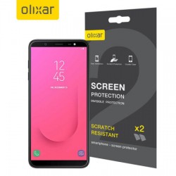 Olixar Samsung Galaxy J8 2018 Screen Protector 2-in-1 Pack