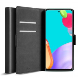 Olixar Genuine Leather Samsung Galaxy A52 5G Wallet Case - Black
