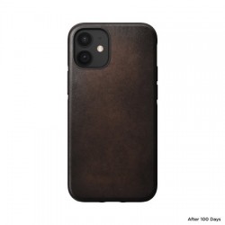 Nomad iPhone 12 mini Rugged Protective Leather Case - Rustic Brown