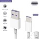 Official Huawei SuperCharge 40W USB-C UK Mains Charger & Cable - White