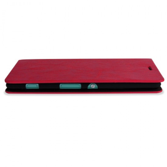 Olixar Leather-Style Sony Xperia C4 Wallet Stand Case - Red
