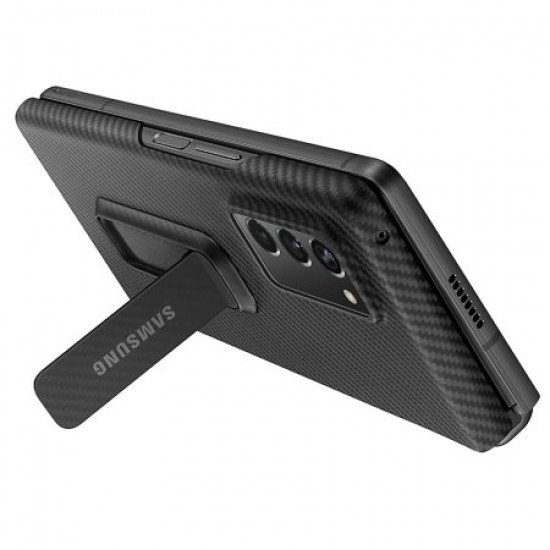 Official Samsung Galaxy Z Fold 2 5G Aramid Standing Cover Case - Black
