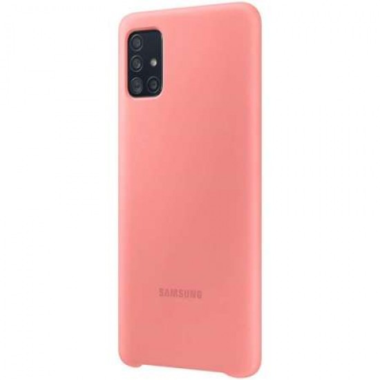 Official Samsung Galaxy A51 Silicone Cover Case - Pink