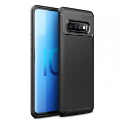 Olixar Carbon Fibre Samsung Galaxy S10 Case - Black