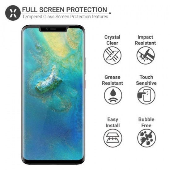 Olixar Huawei Mate 20 Pro Full Cover Tempered Glass Screen Protector