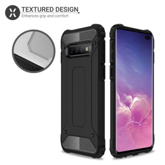 Olixar Delta Armour Protective Samsung Galaxy S10 Plus Case - Black