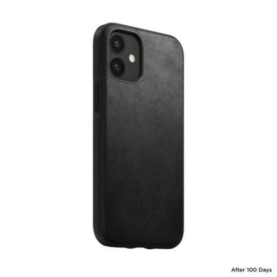 Nomad iPhone 12 mini Rugged Protective Leather Case - Black