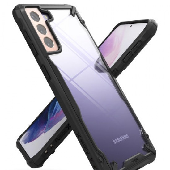 Ringke Samsung Galaxy S21 Plus Fusion X Tough Bumper Case - Black