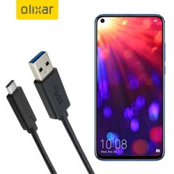 Olixar USB-C Huawei Honor View 20 Charging Cable - Black 1m