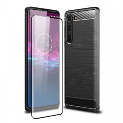 Olixar Sentinel Motorola Edge Case And Glass Screen Protector