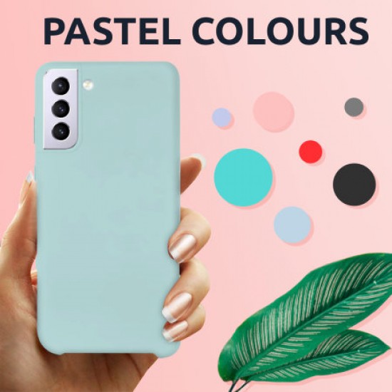 Olixar Samsung Galaxy S21 Plus Soft Silicone Case - Pastel Green