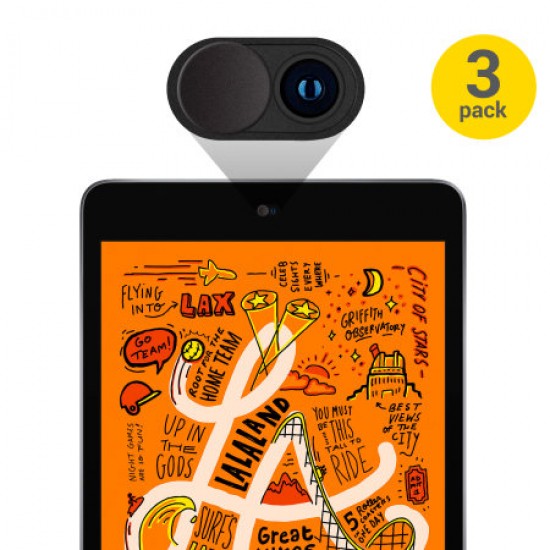 Olixar Anti-Hack Webcam Cover for iPad - 3 Pack