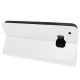 Olixar Leather-Style HTC One M9 Wallet Stand Case - White