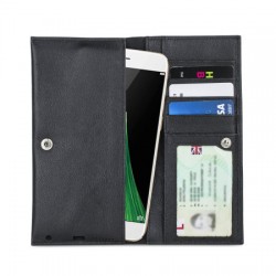 Olixar Primo Genuine Leather Oppo R11 Pouch Wallet Case - Black