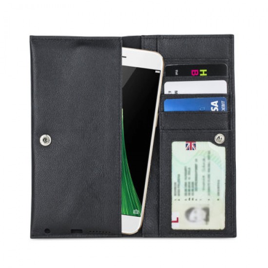 Olixar Primo Genuine Leather Oppo R11 Pouch Wallet Case - Black