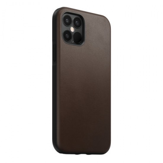 Nomad iPhone 12 Pro Rugged Protective Leather Case - Rustic Brown