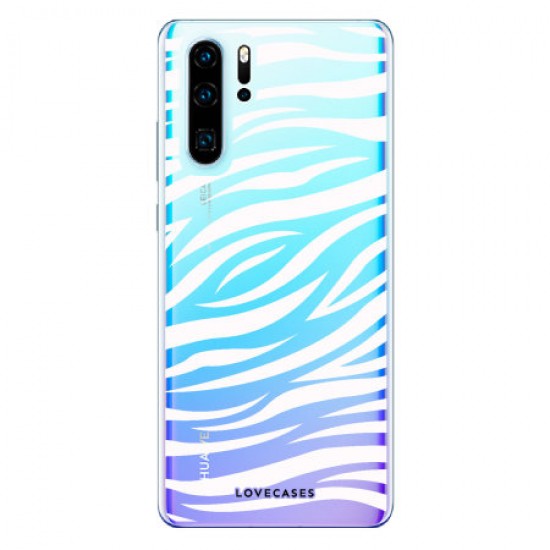 LoveCases Huawei P30 Pro Zebra Phone Case - Clear White LoveCases Huawei P30 Pro Zebra Phone Case - Clear White