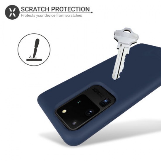 Olixar Samsung Galaxy S20 Ultra Soft Silicone Case - Midnight Blue