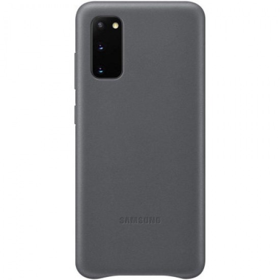 Official Samsung Galaxy S20 Leather Cover Case - Grey