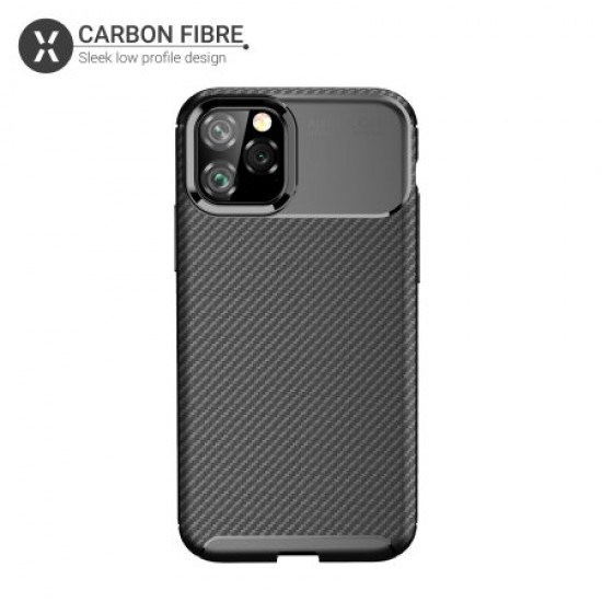 Olixar Carbon Fibre Apple iPhone 11 Pro Case - Black