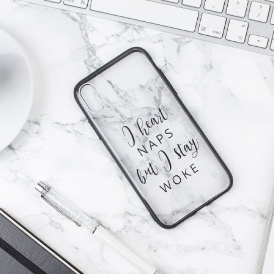 LoveCases Statement iPhone X Case - I Heart Naps But I Stay Woke